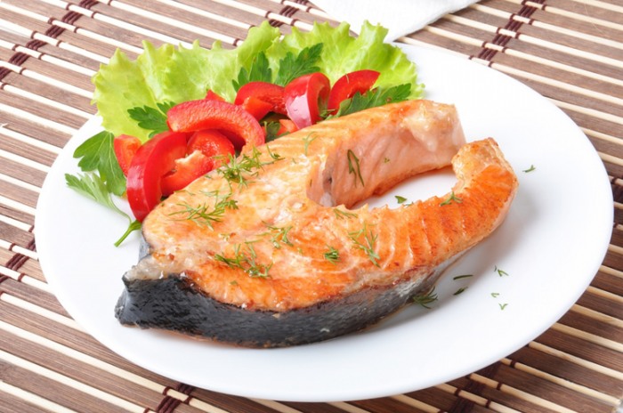 Salmon Steak Dish