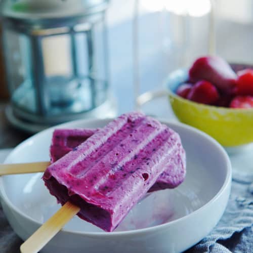 粉紫雜莓乳酪冰棒